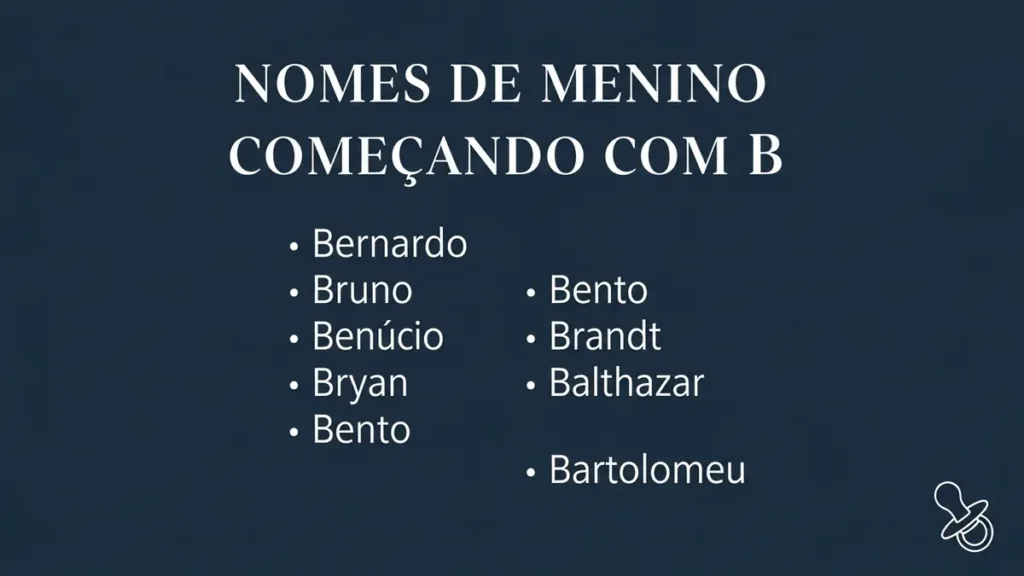 39 nomes de menino com B para ajudar na escolha certa