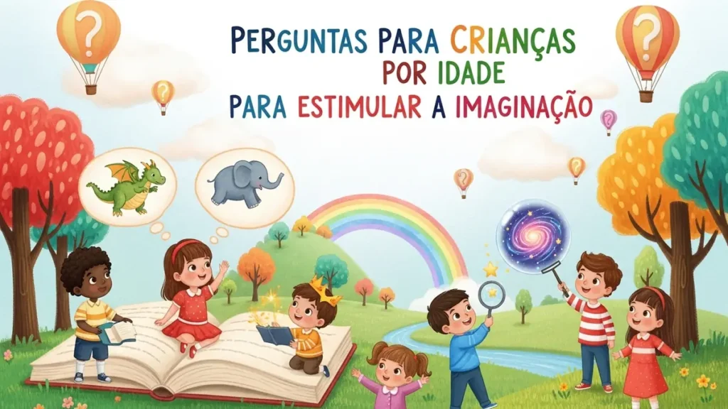 125 perguntas para crianças por idade para estimular a imaginação